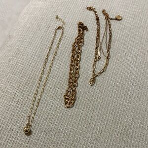 Elegant Gold Chain Necklace Set